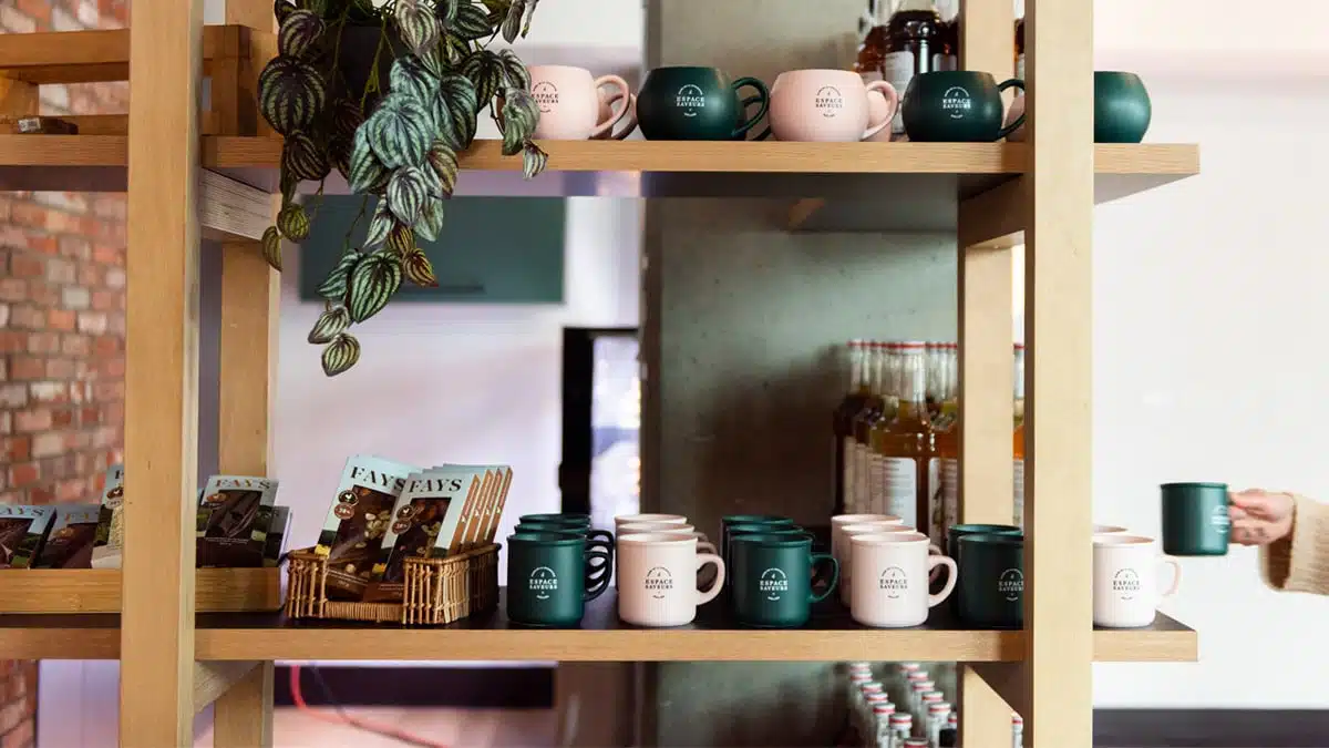 Quelques items en vente à l'Espace Saveurs