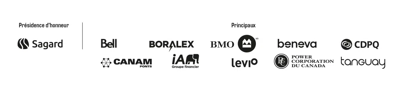 Logos des partenaires du Grand Banquet de la Fondation du Musée 2023