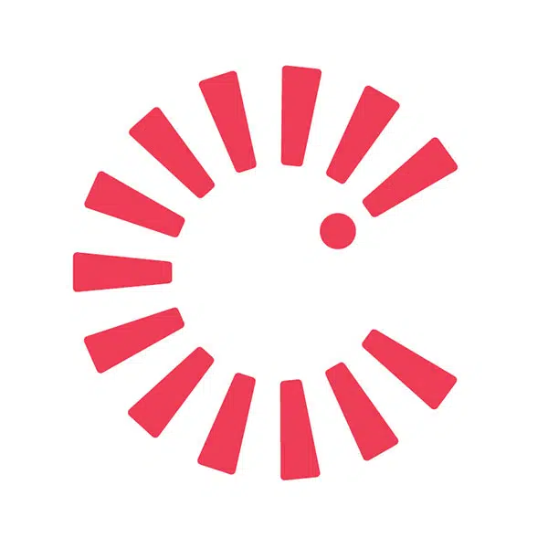 logo couleur de l'événement annuel Les journées de la culture représentant un cercle ligné rouge et blanc semblable à un dessin de soleil enfantin