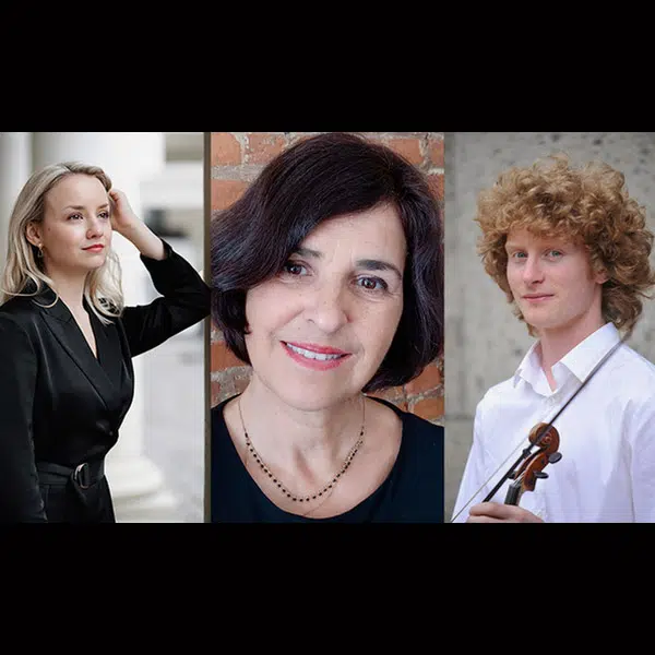 Montage photo montre trois des artistes du concert Couperin du 8 novembre 2026