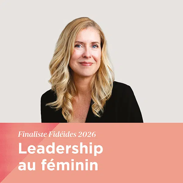 Julie Lemieux, finaliste Fidéides 2026 Leadership au féminin
