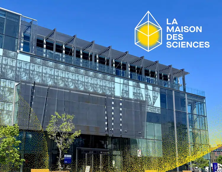 La maison des sciences sur une image de l'espace Quatre cents